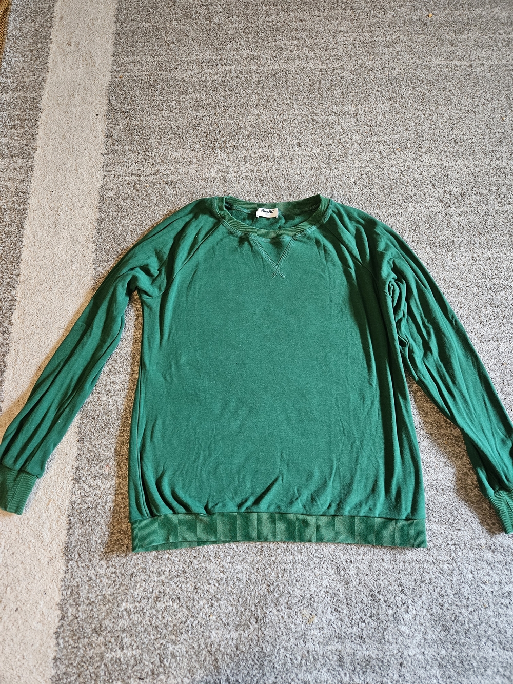 Amalli Talli Green Lightweight Crewneck Sweatshirt